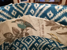 Medium Tote - Bird/teal inside