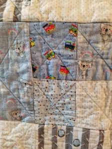 Quilt Crib blue