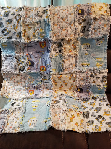 Quilt Crib blue