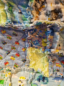 Quilt Crib blue