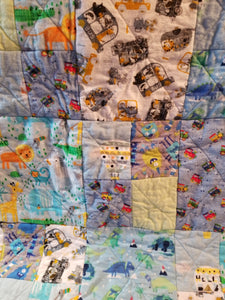 Quilt Crib blue