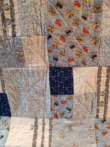 Quilt Crib blue