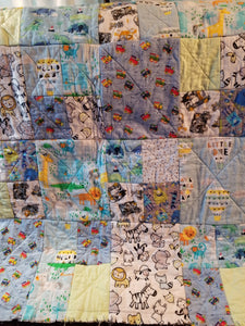 Quilt Crib blue