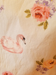 Large Tote Bag - Swan/Pink inside
