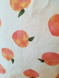 Large Tote Bag - Peaches/peach inside