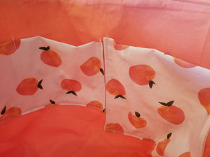 Medium Tote Bag - Peaches/peach inside
