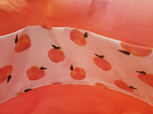 Large Tote Bag - Peaches/peach inside