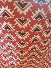 Large Tote Bag - Red Aztec/Gray Aztec inside