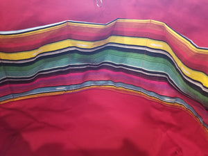 Large Tote bag - Striped/red inside