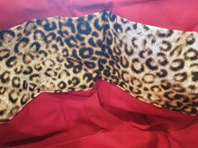 Large Tote bag - Leopard/red inside