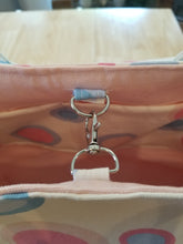 Medium Tote - Pink and Blue circles/pink inside