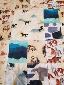 Quilt Medium  - Horses