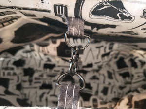 Medium Tote - Cow/black and white inside