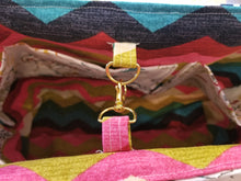 Medium Tote - Dog with glasses/inside chevron