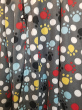 Poncho - Paw prints and polka dots