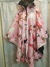 Poncho - Pink with dogs