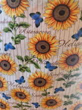 Large Tote bag - Daisy, yellow inside