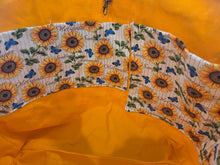 Large Tote bag - Daisy, yellow inside