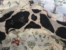 Large Tote bag - Cow, tractor farm animals inside