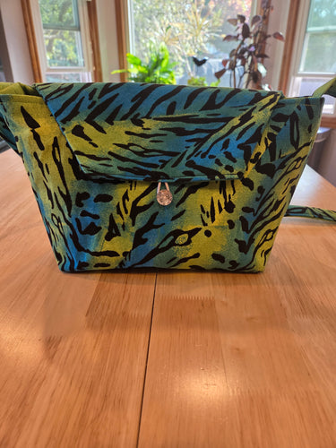 Purse - Animal print with cross body strap