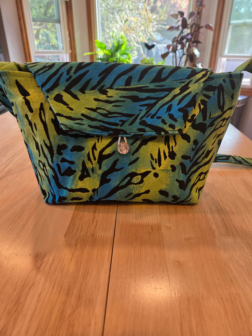 Purse - Animal print with cross body strap