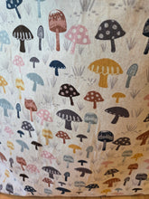 Large Tote Bag - Mushrooms/multi - colored inside