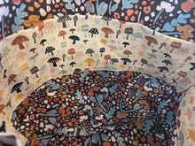 Large Tote Bag - Mushrooms/multi - colored inside