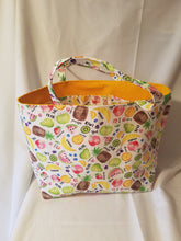 Medium Tote Bag - Fruit/yellow inside