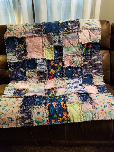 Quilt small - Mermaid Lap size