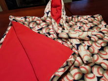 Poncho - Small, baseball/red inside