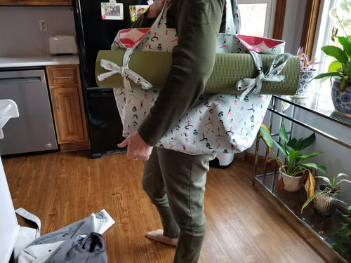 Large Tote Bag - Yoga