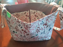 Wheel Chair Tote bag - Burgundy leaves/burgundy inside