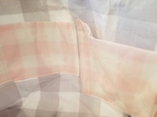 Medium Tote bag - Pink plaid/gray plaid