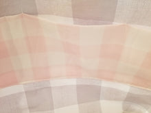 Medium Tote bag - Pink plaid/gray plaid