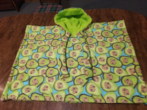 Poncho - Small, Avocado/green inside