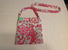Sale - Cross-body purse, pink peace/pink inside