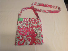 Sale - Cross-body purse, pink peace/pink inside