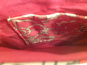 Sale - Cross-body purse, pink peace/pink inside