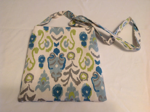 Sale - Cross-body purse, blue green/green